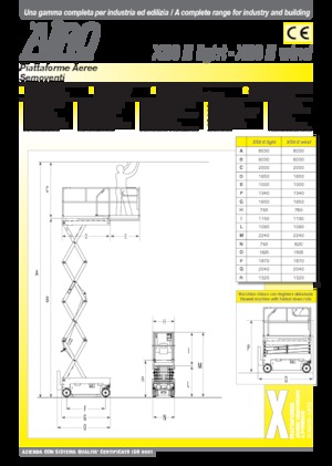 Tekerlekli makas asansörleri AIRO XS8 E Light
