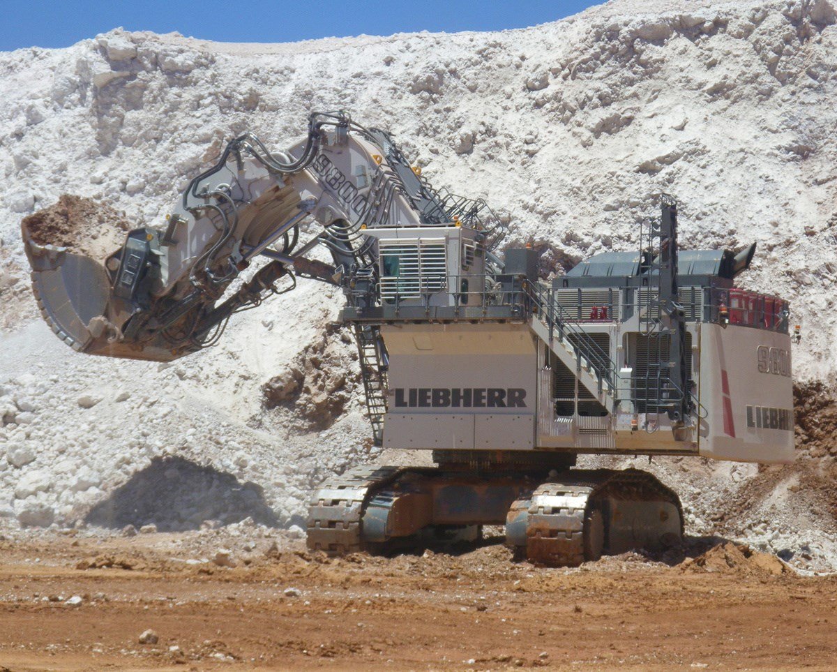 Liebherr R9800 G6 - Top 10 Mondiale degli escavatori idraulici più grandi