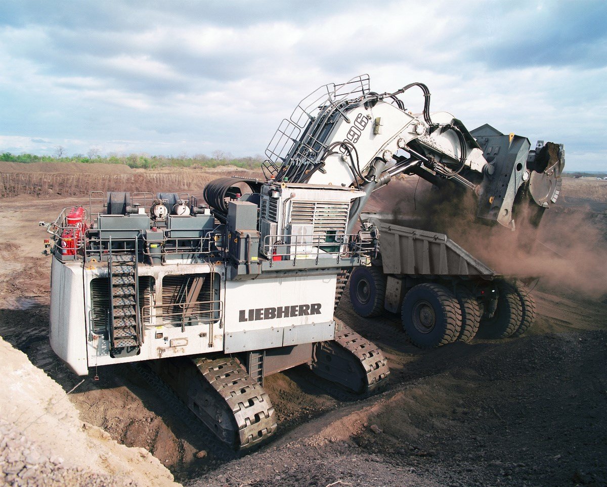 Liebherr R 996B - Top 10 Mondiale degli escavatori idraulici più grandi
