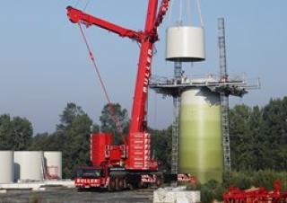 Liebherr LTM 1350-6.1 crane - load chart, specs & dimensions (2010