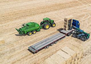 Büyük kare balyalayıcı + yüksek yoğunluklu balya makineleri John Deere L624