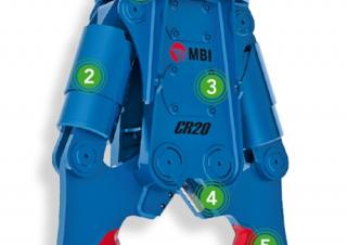 Attachments Concrete Crushers MBI CR80R