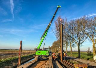 Crawler cranes - Telescopic boom Sennebogen 613E