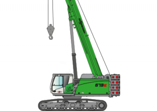 Crawler cranes - Telescopic boom Sennebogen 673E