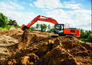 Hitachi ZX250LCN-6 excavator specs & dimensions (2016 - 2021