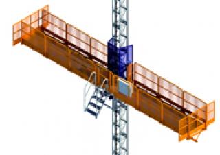 Direk tırmanma çalışma platformları Alimak MC 450