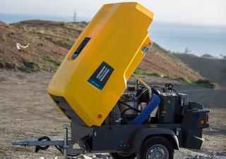 Air Compressors Portable Air Compressors - Diesel, Electric, Gasoline Atlas Copco E-Air H250 VSD