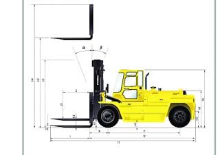 Hyundai 180 D 7 E Dimensions and Size