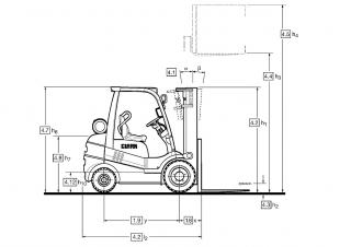 Clark C 35 D Dimensions and Size