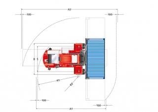Kalmar DCF 90-45 E6 Dimensions and Size