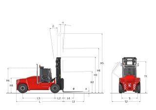 Kalmar DCG 100-6 Dimensions and Size