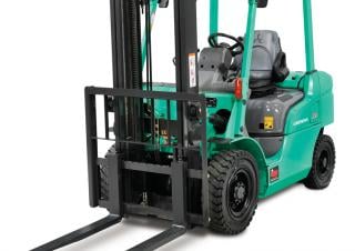 Mitsubishi FD20N diesel forklift specs & dimensions (2005 - 2019
