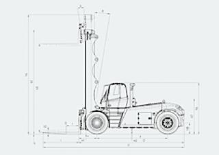 Linde H 280 D Dimensions and Size