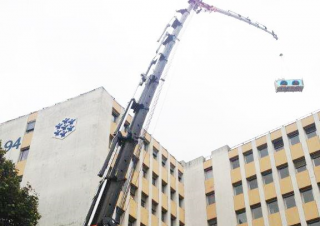 Hydraulic loading cranes Effer 1855 9S 