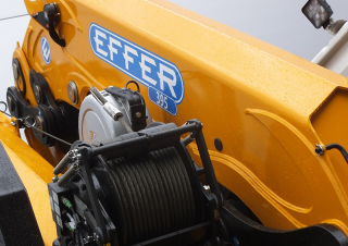 Hydraulic loading cranes Effer 395 4S 