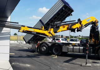 Hydraulic loading cranes Effer 395 6S