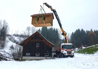 Hydraulic loading cranes Effer 505 6S