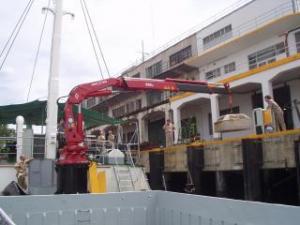 Hydraulic loading cranes Amco Veba 825-3 S Jib 3S