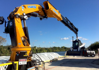 Hydraulic loading cranes Effer 855 9S