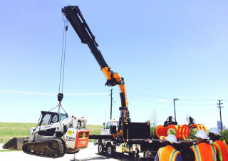 Hydraulic loading cranes Effer 855 9S