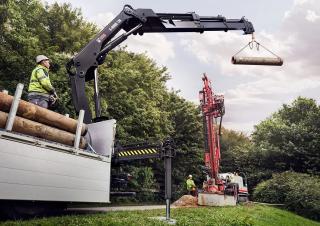 Hydraulic loading cranes Hiab X-HiDuo 158 DS-1