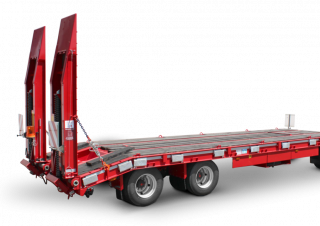 Schwarzmüller 3-axle low loader trailer with straight