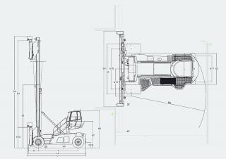 Linde C 90/8 Boyutlar ve Ölçüler