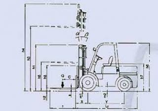Ön forkliftler dizel Belet DV 18 BVT