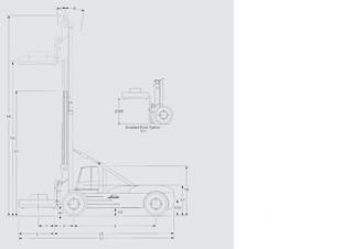 Linde H 460 Boyutlar ve Ölçüler