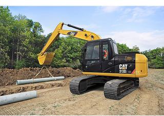 Paletli ekskavatörler Caterpillar 313D2 GC