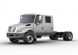 Trucks Rigid Chassis International Durastar 4300 107 SBA Crew Cab Cummins L9