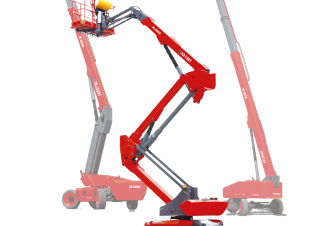 Telescopic Boom Lifts Wheeled Telescopic Boom Lifts MAGNI HTB41RT