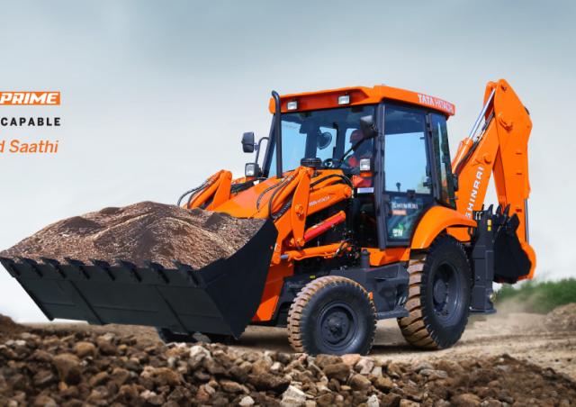 TATA HITACHI SHINRAI バックホーローダー 1:34① backhoe-loaders-shinrai-prime-