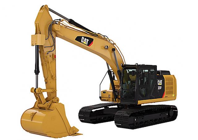 Caterpillar 323F LN excavator specs & dimensions (2017 - 2019