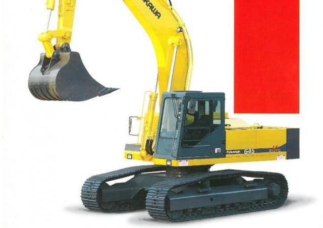 Furukawa 645 E-HD excavator specs & dimensions (1990 - 1994