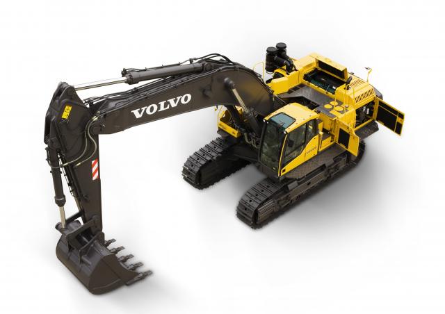Volvo EC700CLD excavator specs & dimensions (2008 - 2016