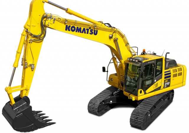 Komatsu PC210-10 excavator specs & dimensions (2012 - 2017