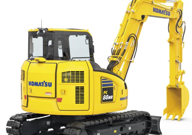 Komatsu PC88MR-11E0 excavator specs & dimensions (2021 - 2025