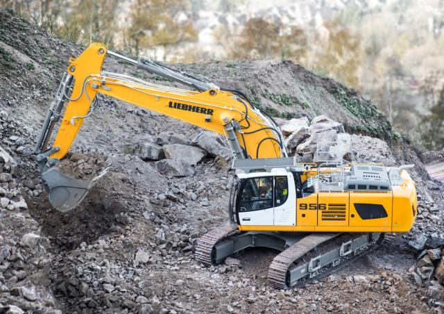 Liebherr R 956 excavator specs & dimensions (2012 - 2016