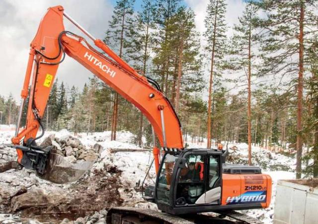 Hitachi ZH210-5 HYBRID excavator specs & dimensions (2017 - 2026