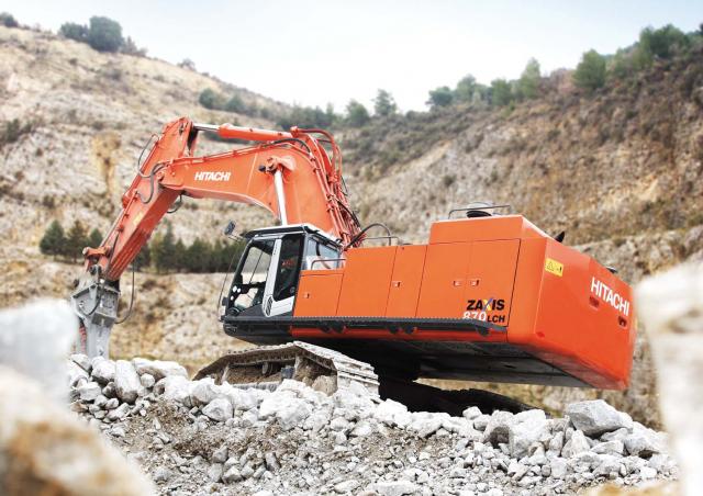 Hitachi ZX 870 LCH-3 excavator specs & dimensions (2006