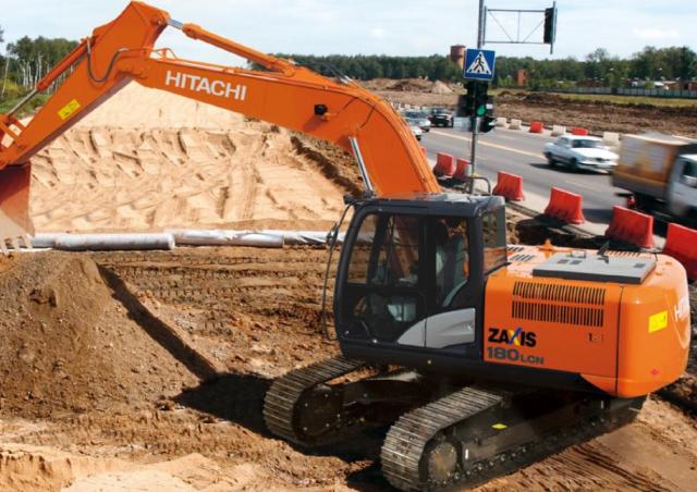 Hitachi ZX180LCN-5G excavator specs & dimensions (2017 - 2025