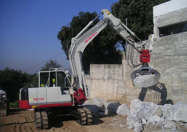 Takeuchi TB 1140 excavator specs & dimensions (2015 - 2017