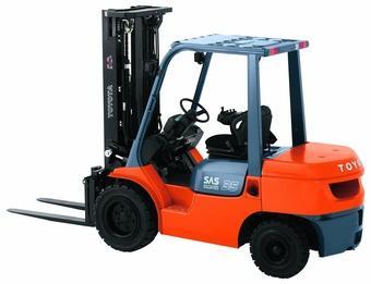 Toyota 02-7 FD 35 diesel forklift specs & dimensions (1999 - 2007