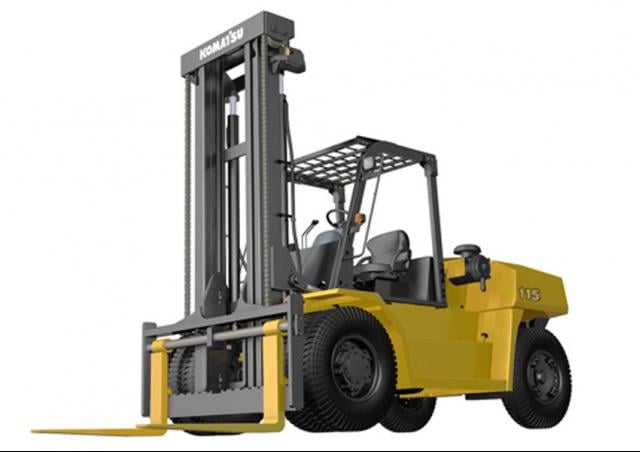 Komatsu FD115-8 diesel forklift specs & dimensions (2019