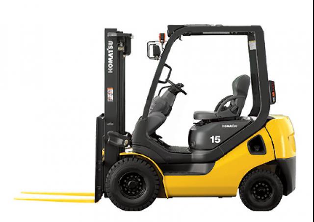 Komatsu FD15-21 diesel forklift specs & dimensions (2019 - 2024