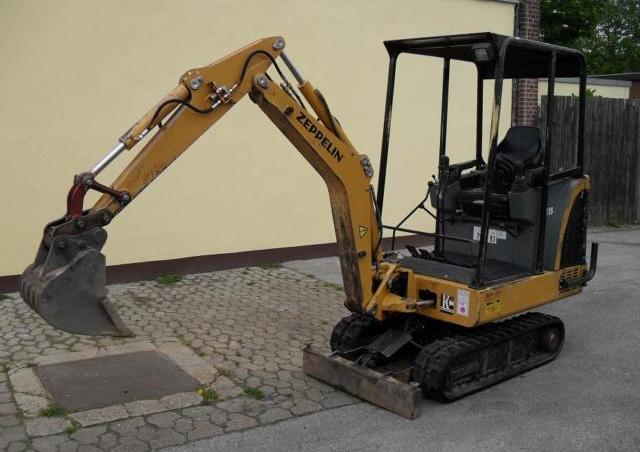 蓬萊山15 Zeppelin ZR 15 excavator specs & dimensions (1998 - 2001