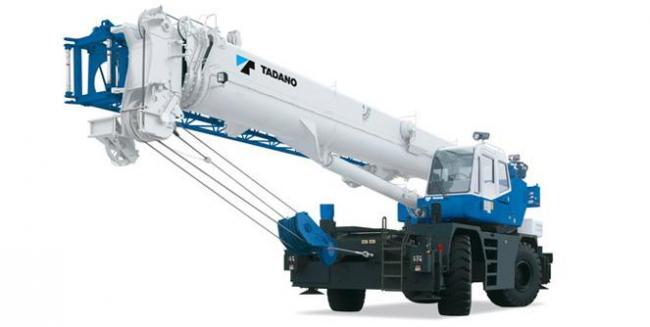 Tadano GR-500EX-2 crane - load chart, specs & dimensions (2012