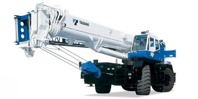 Tadano GR-600EX-2 crane - load chart, specs & dimensions (2011