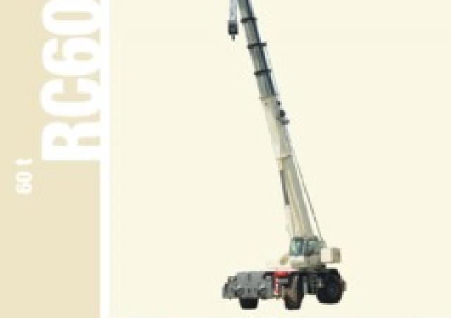 Terex Bendini RC 60 (4x4x4) crane - load chart, specs